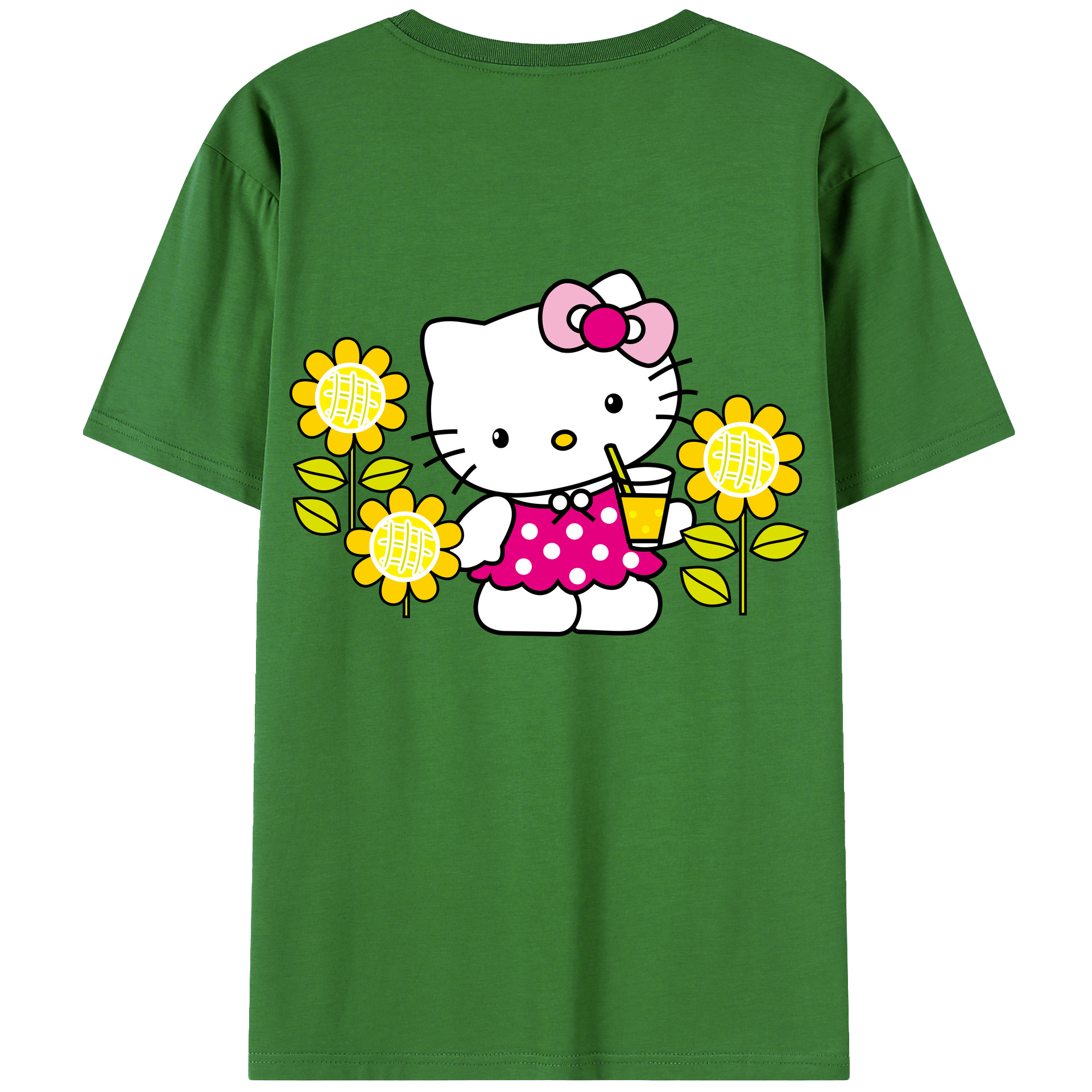 （画像用） Hello Kitty ハローキティ レディース半袖Tシャツ(バックプリント)